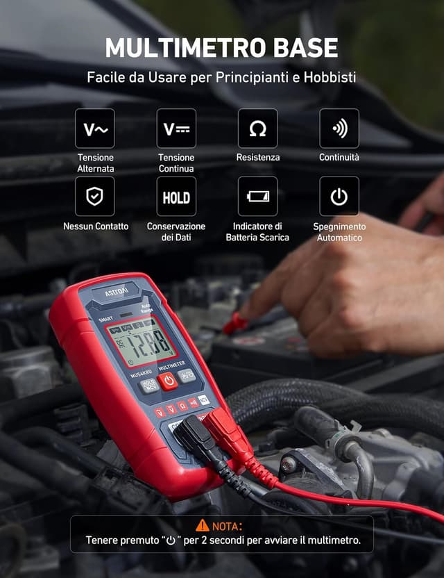 Detalle 2 de AstroAI Tester 4000 conteggi 🛠