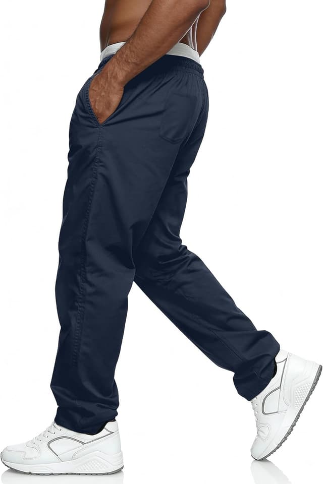 Detalle de Comdecevis Men’s Relaxed Fit Casual Pants Elastic Waist Sweatpants with Pockets Cargo Joggers