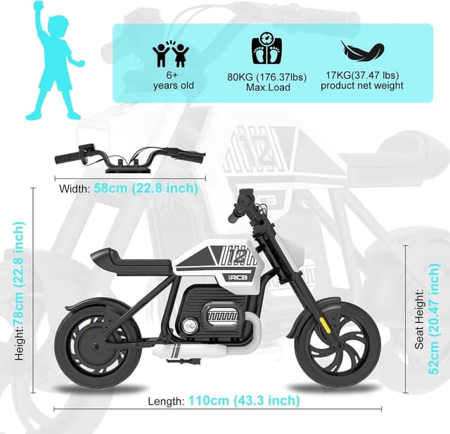 Thumbnail 6 de RCB R9 Moto Eléctrica Niños 200W 25 km/h