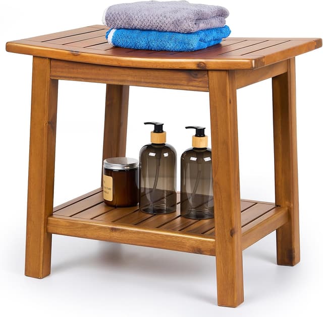 Detalle de Upolana Teak Shower Bench, 20"