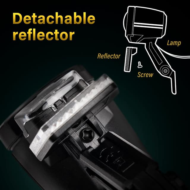 Detalle de Zeekpowa E-Bike-Dynamo-LED-Fahrradlicht (Frontlicht) mit StVZO-Zulassung und Lichtautomatik