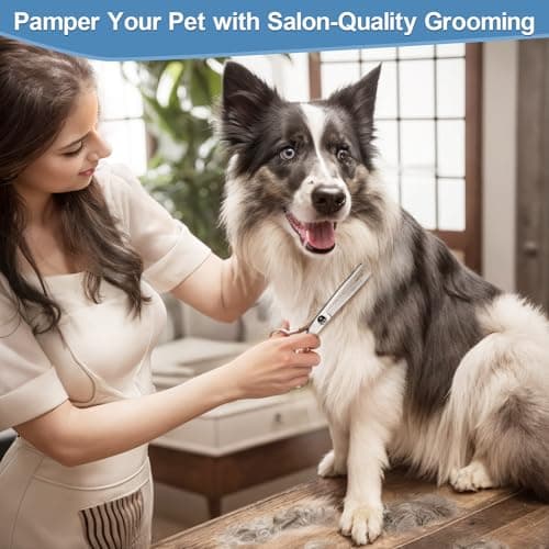 Thumbnail 6 de Gimars 4CR tijeras de peluquería canina 6 en 1 (acero inoxidable, punta redonda de seguridad)