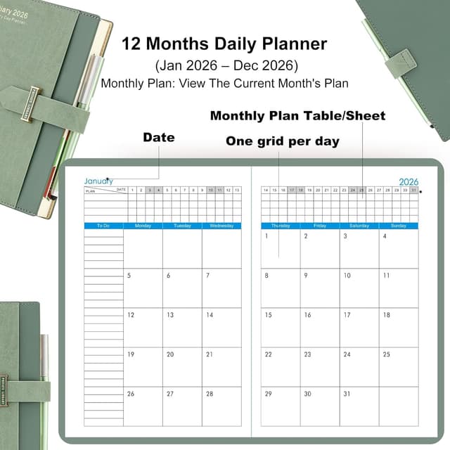 Detalle de A5 2026 Academic Diary, 12 months