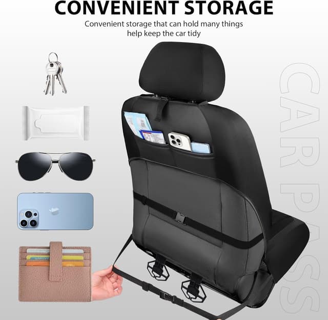 Detalle 1 de CAR PASS Thick Foam 3D Mesh Leather Car Seat Covers 1 Set