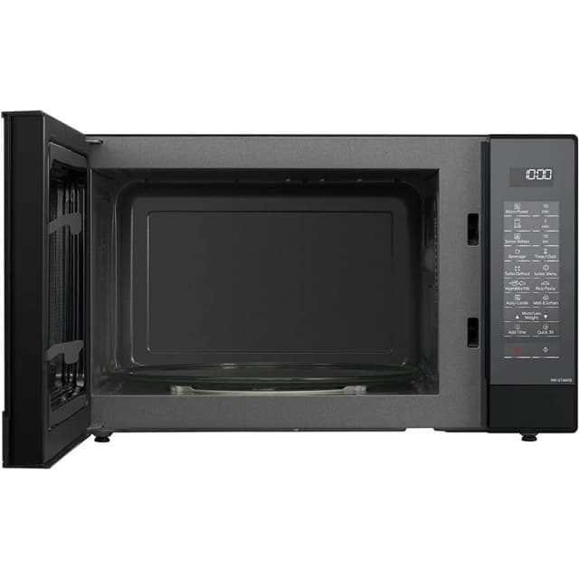 Detalle de Panasonic NN-GT46K microondas con grill de 31 L y 1000 W (plata/negro)