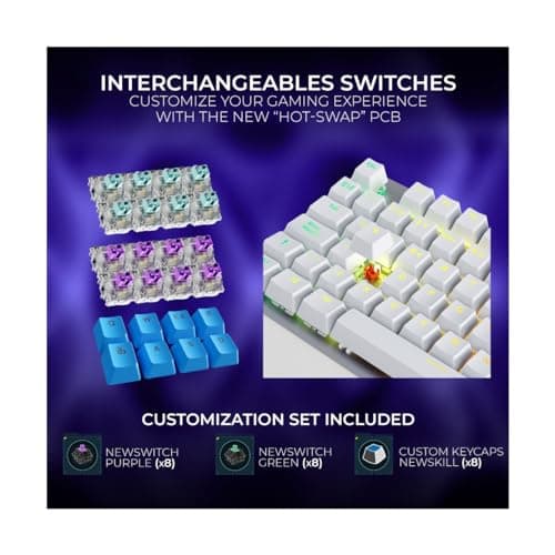 Thumbnail 2 de NEWSKILL Serike V2 Teclado mecánico Full Layout RGB con switches Hot-Swap