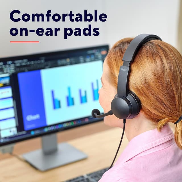 Detalle de Trust Roha II USB Headset 1.8m