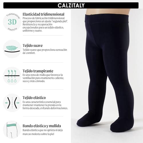 Thumbnail 1 de CALZITALY 2 paires de chaussettes bébé microfibre rose, blanc, crème 3-24 mois 40 DEN