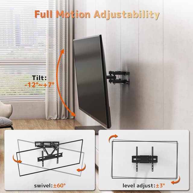Detalle 2 de PUTORSEN TV Wandhalterung für 32-70 Zoll bis 50 kg