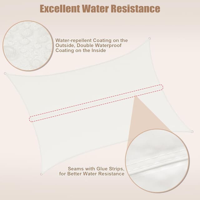 Thumbnail 3 de WOLTU Toldo Vela Sombra Impermeable, Protección UV para Exterior ☀