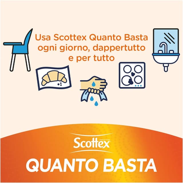 Thumbnail 5 de Scottex Quanto Basta carta cucina 24 rotoli 🧻
