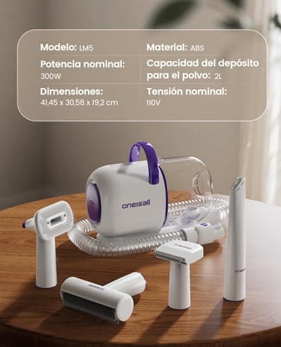 Thumbnail 7 de oneisall Aspira peli Cane & Gatto doméstico con cepillo 4 en 1 y 12000Pa