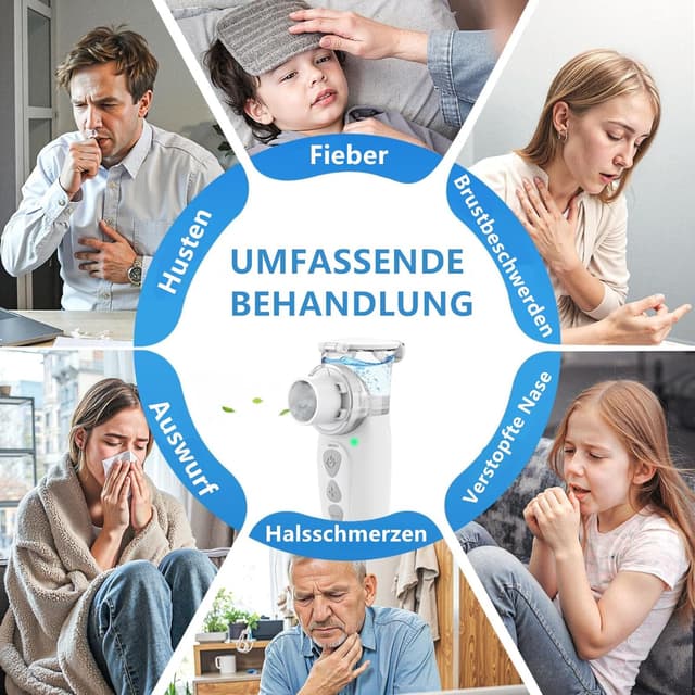 Detalle de FEELLIFE Inhalationsgerät für Erwachsene 3 µm