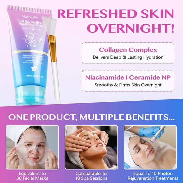 Thumbnail 3 de CFHQXSZ Collagen Night Wrapping Mask 15 ml