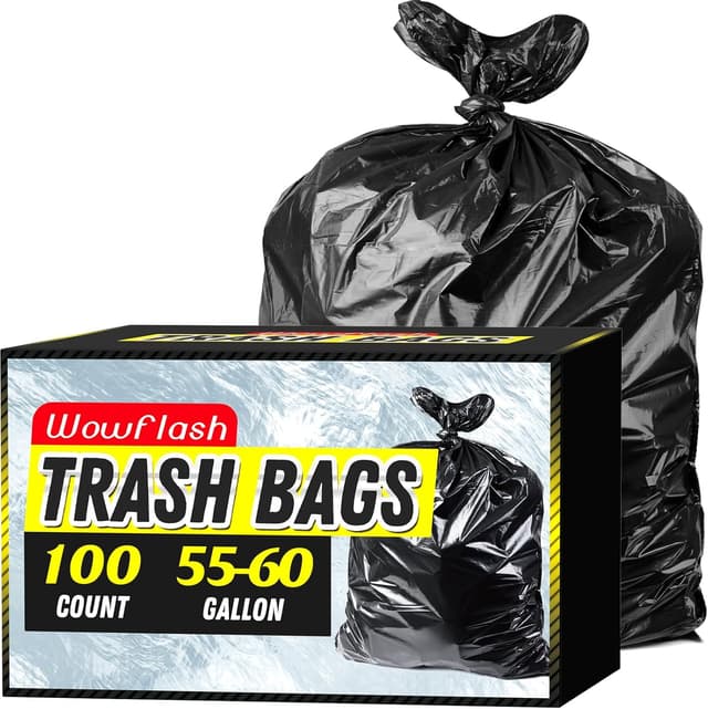 Imagen de 55–60 Gallon Commercial Trash Bags 100-count 🗑 en OfertitasTOP