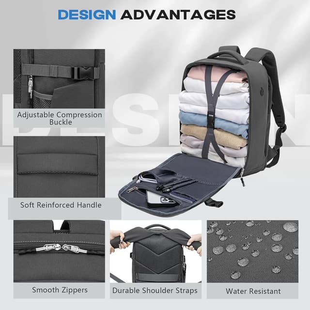 Detalle de Xkdoai 40x30x20 Ryanair cabin bag 24L