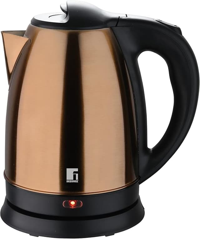 Detalle de BERGNER Copper ☕️ Tetra eléctrica 1.7L con apagado automático