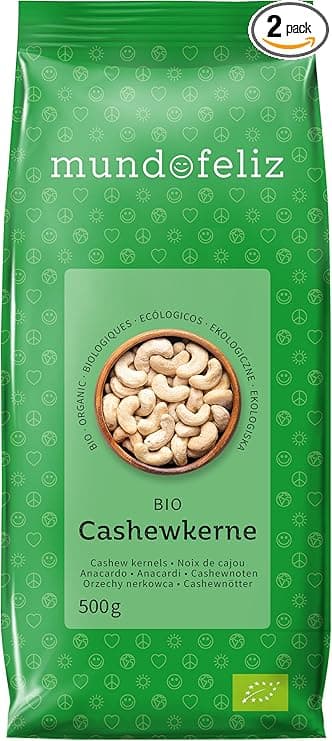 Imagen de Mundo Feliz Anacardos Ecológicos Enteros 2x500g 🌱 en OfertitasTOP
