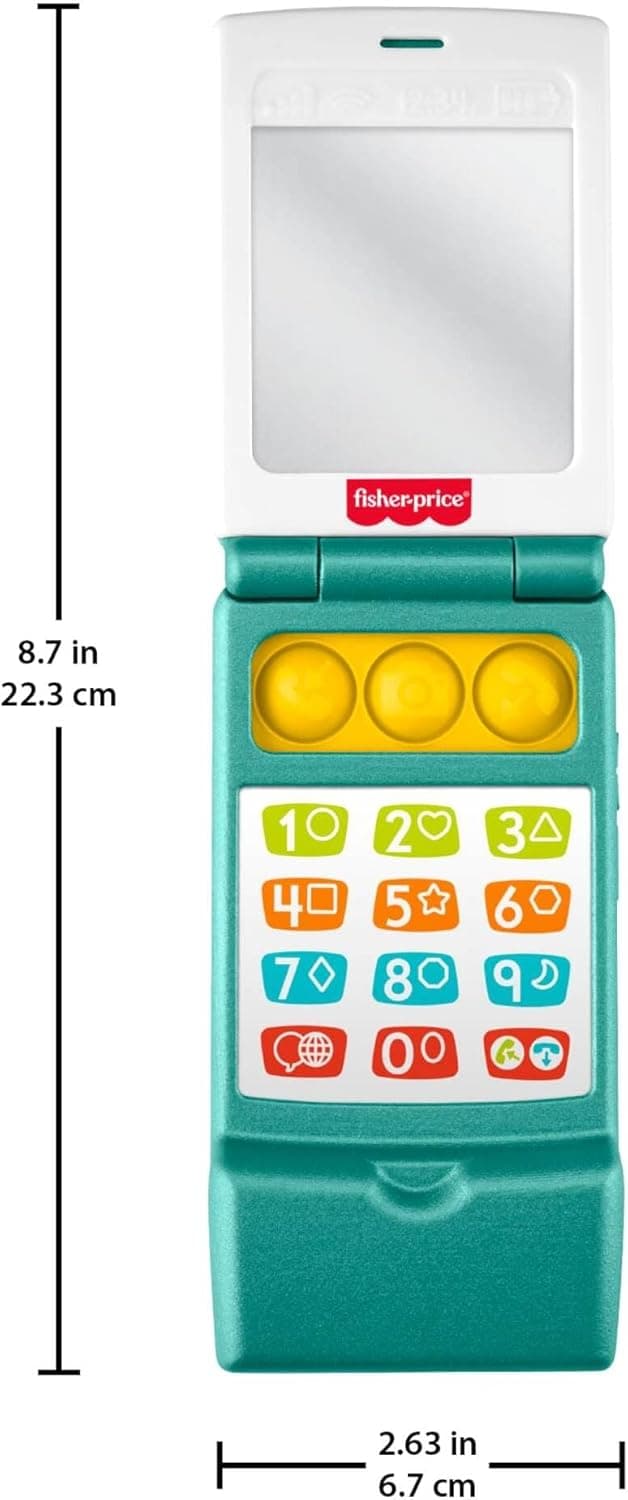 Thumbnail 6 de Fisher-Price Laugh & Learn flip phone toy (JMM31) with multilingual play