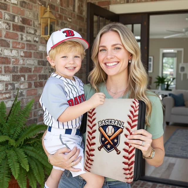 Thumbnail 6 de Baseball Card Binder (9-Pocket, Zipper Zip Binder) with Up to 900 Storage Pages