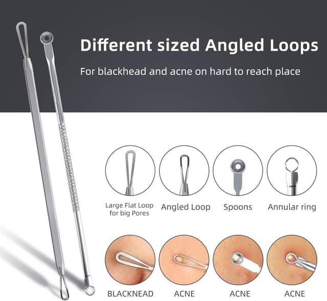 Detalle de Blackhead remover tool kit 9 piece set