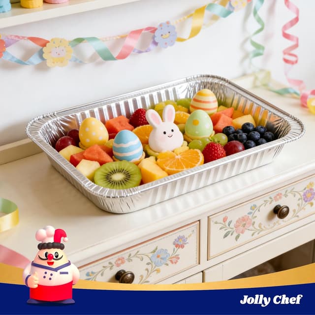 Detalle 2 de JOLLY CHEF 9x13 Aluminum Pans with Lids