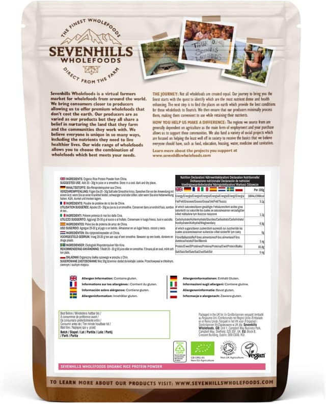 Thumbnail 1 de Sevenhills Wholefoods ProtĂ©ine de riz 1kg đ„Ł