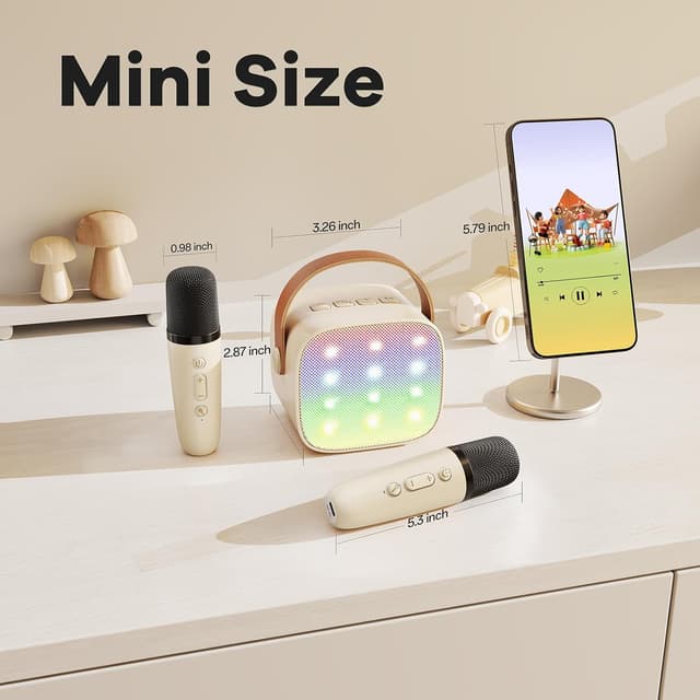 Thumbnail 6 de YLL Mini Karaoke Machine 2 Wireless Mic