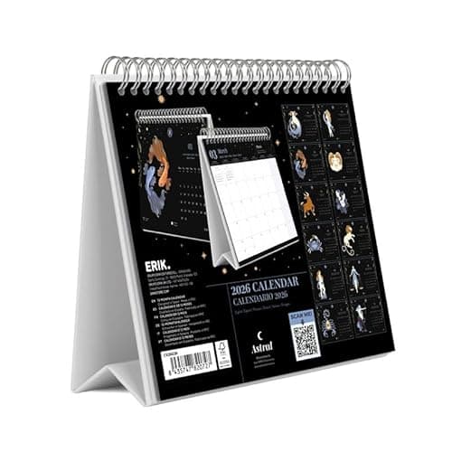 Detalle 2 de Grupo Erik Calendario sobremesa 2026 Astral 19,5 x 16,5 cm 📅