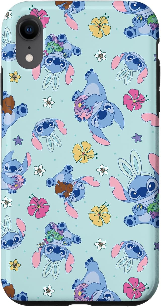 Detalle de Custodia iPhone XR Lilo & Stitch Cute Blue