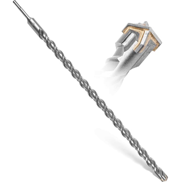 Detalle de SDS-Plus-Bohrer BAUBECK 30 x 600 mm für Beton & Stein – SDS-Plus Schaft, 4 Schneiden, 40CR-Stahl