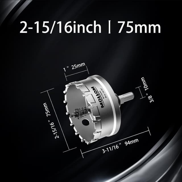 Detalle 2 de Mollom 75mm Heavy Duty Carbide Hole Saw