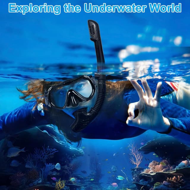 Detalle 2 de Mengine Snorkel Set for adults snorkelling