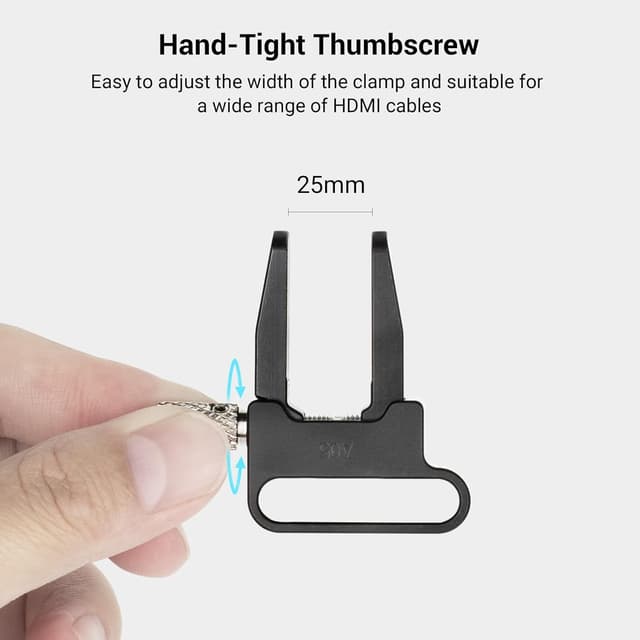 Detalle de SMALLRIG HDMI Kabelklemme für Select Camera Cage 3637