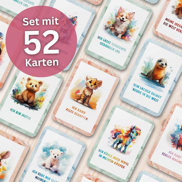 Detalle 2 de Rabano Art 52 Affirmationskarten für Kinder