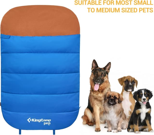 Detalle de KingCamp Sac de couchage imperméable pour chien 110 x 70 cm