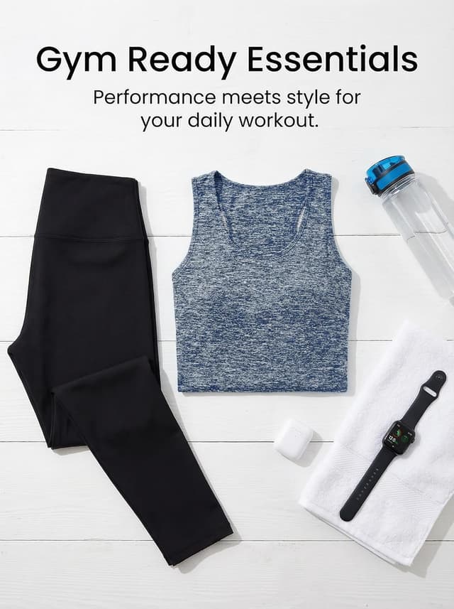 Detalle de Women’s loose fit workout tank tops (racerback) with UPF50+ mesh backless design, S–3XL