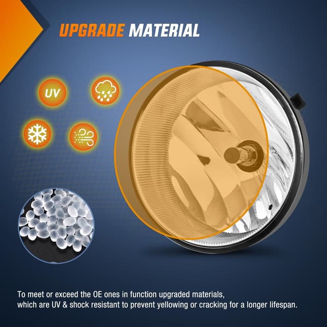 Detalle de Nilight Fog Light Assembly (H10 42W) Replacement for Toyota Tacoma, Tundra, Sequoia, and Solara