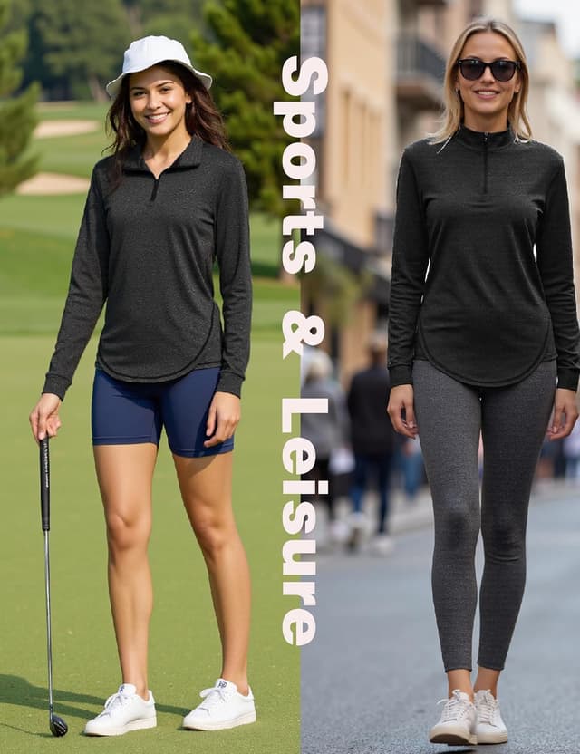 Detalle de Haut de running femme Terecey 1/4 zip manches longues : sweat léger respirant à séchage rapide