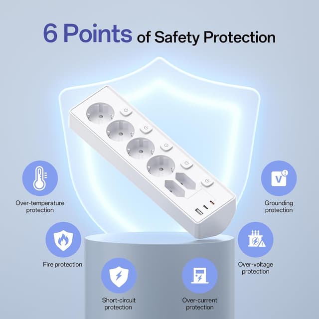 Thumbnail 4 de Ciabatta Multipresa PD 30W 6 prese e 3 USB