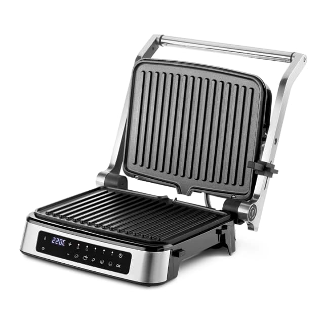 Detalle de Ufesa Everest grill con pantalla táctil