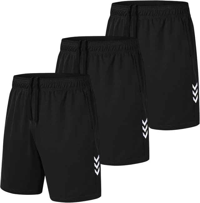 Thumbnail 6 de kuzwufs Herren Sporthose – kurze, atmungsaktive Dry-Fit Gym- & Lauf-Shorts mit reflektierenden Details