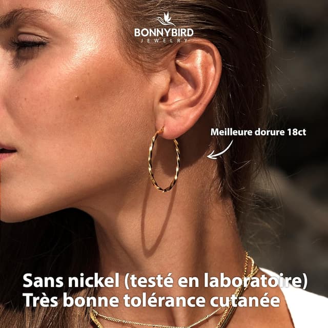 Thumbnail 3 de BONNYBIRD BonnyClassic créoles 40 mm