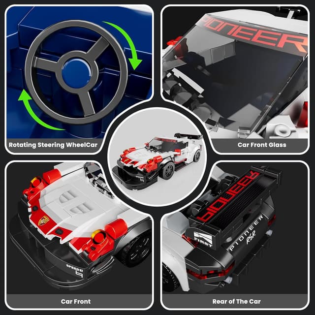 Thumbnail 5 de Mould King 27010 Speed Champion Rennwagen 349 Teile