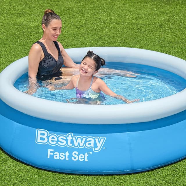 Thumbnail 2 de Bestway 6ft x 20in Blue Round Fast Set Inflatable Above Ground Pool