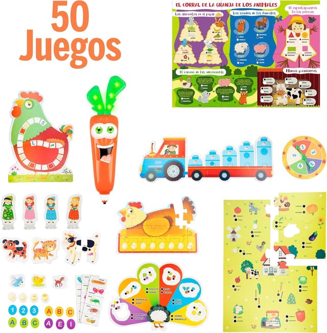 Thumbnail 1 de Colorbaby Lisciani Carotina 50 Juegos bolígrafo parlante