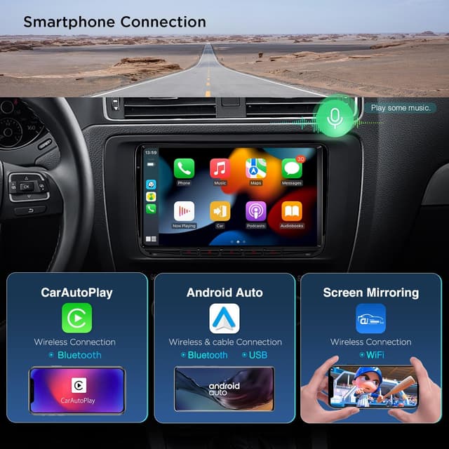 Thumbnail 6 de XTRONS 9" Android 14 Car Stereo, 4+64GB