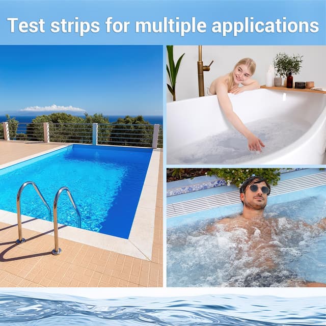 Thumbnail 6 de Tiras reactivas 7 en 1 para piscinas spa, 150 unidades