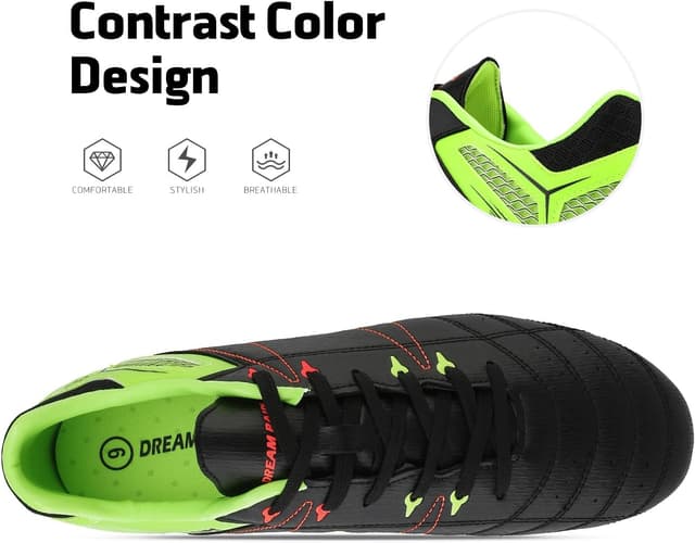 Detalle de DREAM PAIRS Men’s Sport Flexible Athletic Lace-Up Outdoor Cleats (Lightweight)