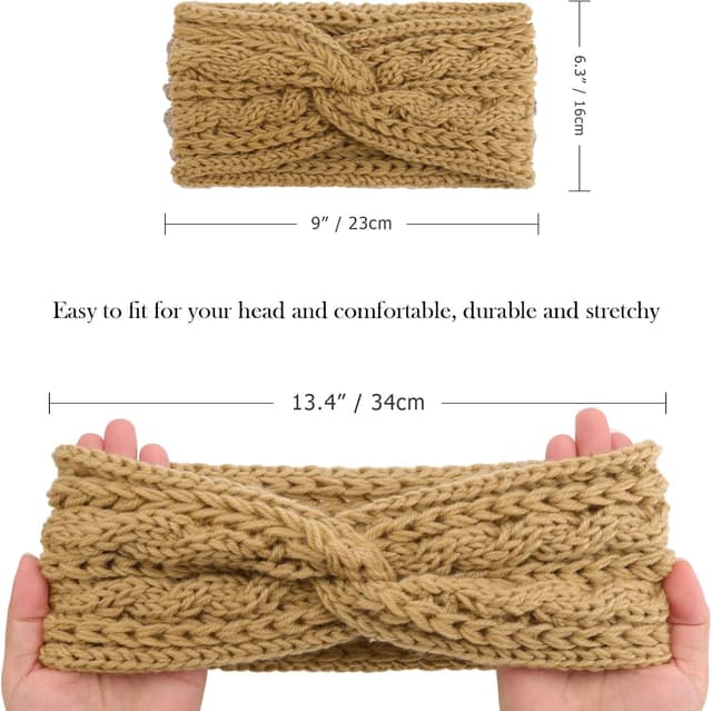 Thumbnail 4 de DRESHOW 6 Piezas Diademas Invierno Mujer y Niñas ❄️